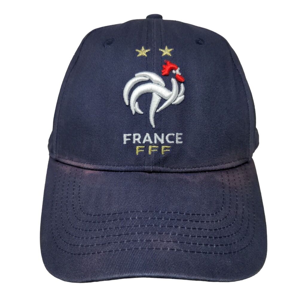 France FFF Slideback Hat Blue Size 58 Adjustable Embroidered 6 Panel Weeplay